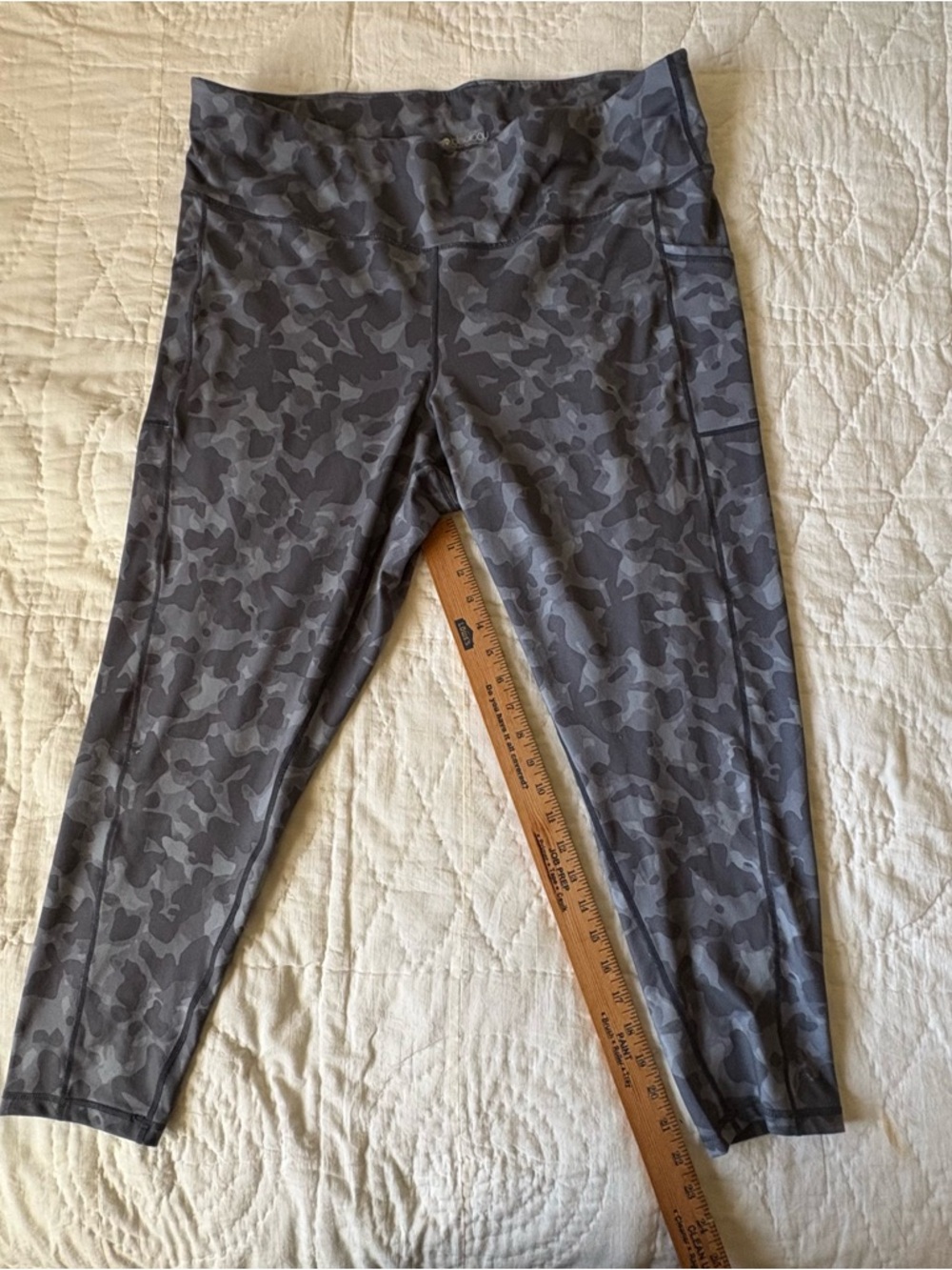 Ideology Gray Camo Leggings with Side Pockets